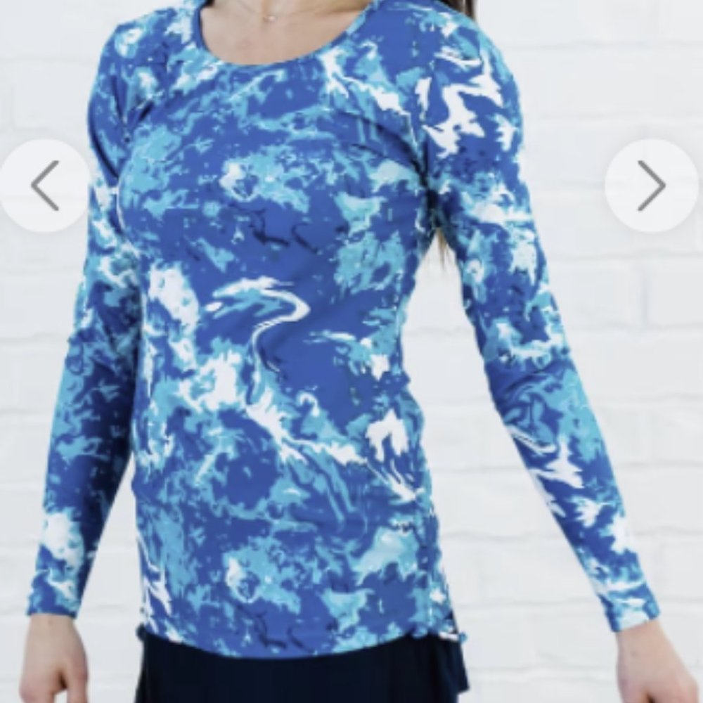 Vibrant Calypsa Nora Long-Sleeve Rash Guard 2X - NWT